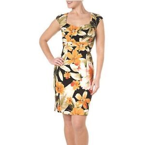 North Style Floral Sheath Dress